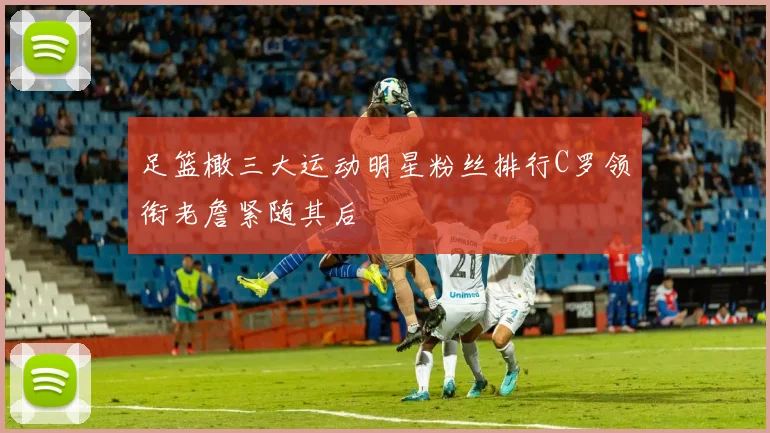 足篮橄三大运动明星粉丝排行C罗领衔老詹紧随其后
